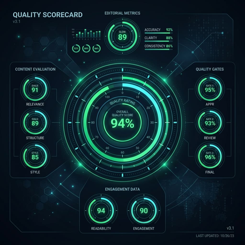 Content scoring visualization